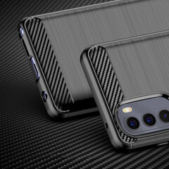 Carbon Case flexible cover for Motorola Moto G Stylus 2022 black hind ja info | Telefoni kaaned, ümbrised | kaup24.ee