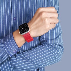 Dux Ducis Magnetic Strap Watch Strap 7/6/5/4/3/2 / SE (41/40 / 38mm) Magnetic Band Red (Chain Version) (Red) цена и информация | Аксессуары для смарт-часов и браслетов | kaup24.ee