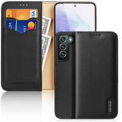Dux Ducis Hivo Leather Flip Cover Genuine Leather Wallet For Cards And Documents Samsung Galaxy S22 + (S22 Plus) Black (Black) цена и информация | Чехлы для телефонов | kaup24.ee