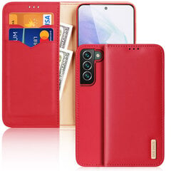 Dux Ducis Hivo Leather Flip Cover Genuine Leather Wallet For Cards And Documents Samsung Galaxy S22 + (S22 Plus) Red (Red) цена и информация | Чехлы для телефонов | kaup24.ee