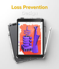 Ringke Fusion case cover with gel frame for iPad 10.2 &#39;&#39; 2021/2020/2019 black (FPS586R55) (Black) hind ja info | Tahvelarvuti kaaned ja kotid | kaup24.ee