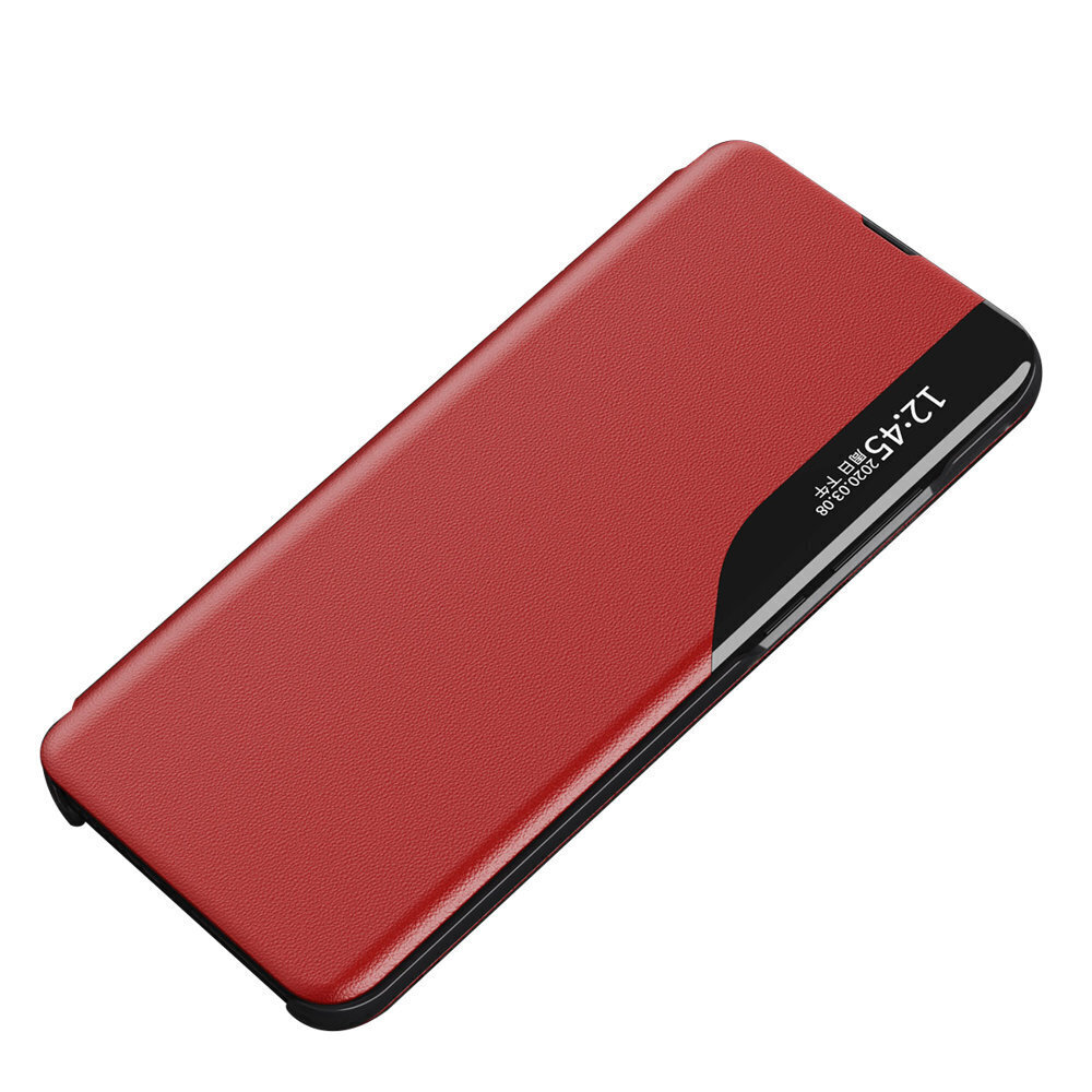 Eco Leather View Case Elegant Flip Cover with Stand Function Poco M4 Pro 5G Red (Red) цена и информация | Telefoni kaaned, ümbrised | kaup24.ee