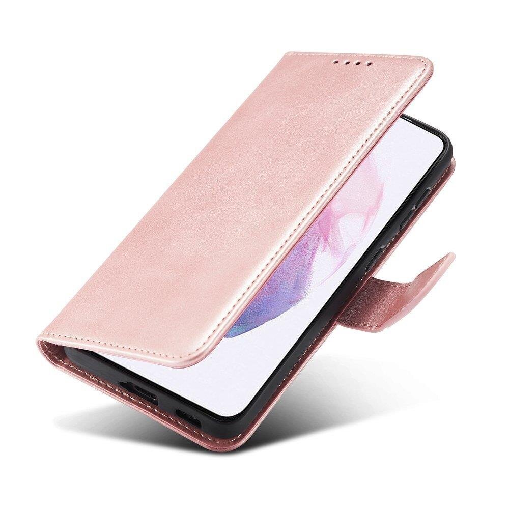 Magnet Case Elegant Case Cover Flip Cover Samsung Galaxy S22 + (S22 Plus) Pink (Pink) цена и информация | Telefoni kaaned, ümbrised | kaup24.ee