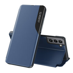 Eco Leather View Case elegant case with a flip cover and stand function for Samsung Galaxy S22 + (S22 Plus) blue (Light blue || Niebieski) цена и информация | Чехлы для телефонов | kaup24.ee