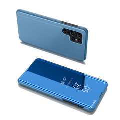 Чехол Hurtel Clear View для Samsung Galaxy S22 Ultra, синий цена и информация | Чехлы для телефонов | kaup24.ee