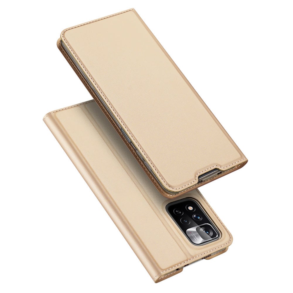 Dux Ducis Skin Pro holster case with flip cover Xiaomi Redmi Note 11 Pro+ 5G (China) / 11 Pro 5G (China) / Mi11i HyperCharge / POCO X4 NFC gold (Gold) цена и информация | Telefoni kaaned, ümbrised | kaup24.ee