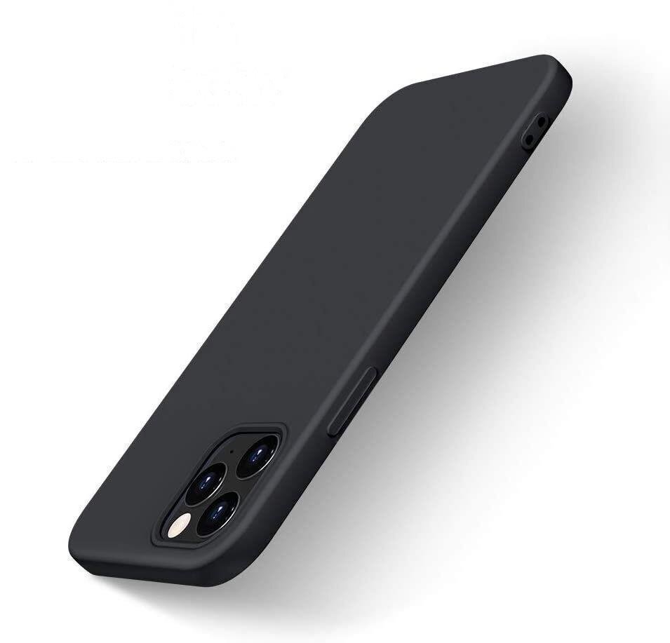 Silicone Case Soft Flexible Rubber Cover for Xiaomi Redmi Note 10 5G / Poco M3 Pro black (Black) цена и информация | Telefoni kaaned, ümbrised | kaup24.ee