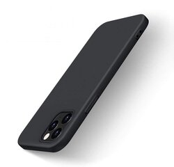 Silicone Case Soft Flexible Rubber Cover for iPhone 13 mini black (Black) hind ja info | Telefoni kaaned, ümbrised | kaup24.ee