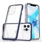 Clear 3in1 case for iPhone 12 Pro blue frame gel cover (Niebieski) цена и информация | Telefoni kaaned, ümbrised | kaup24.ee