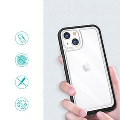 Clear 3in1 case for iPhone 13 mini gel cover with frame black (Black) hind ja info | Telefoni kaaned, ümbrised | kaup24.ee