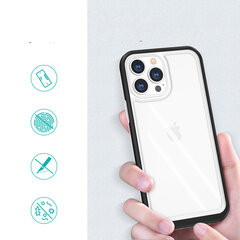 Clear 3in1 case for iPhone 13 Pro Max case gel cover with frame black (Black) цена и информация | Чехлы для телефонов | kaup24.ee