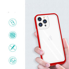 Clear 3in1 Case for iPhone 13 Pro Max Frame Cover Gel Red (Red) цена и информация | Чехлы для телефонов | kaup24.ee