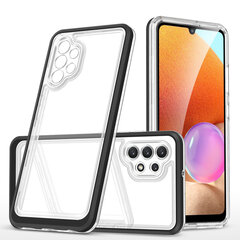 Чехол Hurtel Clear 3 в 1 для Samsung Galaxy A72 4G, чёрный цена и информация | Чехлы для телефонов | kaup24.ee