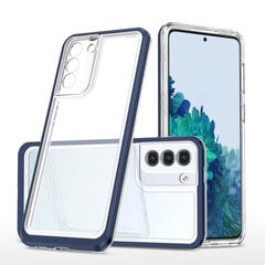 Clear 3in1 Case for Samsung Galaxy S21 5G Frame Gel Cover Blue (Niebieski) hind ja info | Telefoni kaaned, ümbrised | kaup24.ee