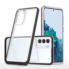 Clear 3in1 Case for Samsung Galaxy S21 + 5G (S21 Plus 5G) Frame Gel Cover Black (Black) цена и информация | Чехлы для телефонов | kaup24.ee