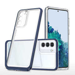 Clear 3in1 Case for Samsung Galaxy S21 + 5G (S21 Plus 5G) Frame Gel Cover Blue (Niebieski) hind ja info | Telefoni kaaned, ümbrised | kaup24.ee