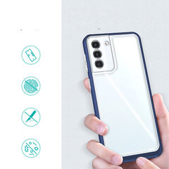 Clear 3in1 Case for Samsung Galaxy S21 + 5G (S21 Plus 5G) Frame Gel Cover Blue (Niebieski) hind ja info | Telefoni kaaned, ümbrised | kaup24.ee