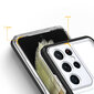 Clear 3in1 Case for Samsung Galaxy S21 Ultra 5G Frame Gel Cover Black (Black) цена и информация | Telefoni kaaned, ümbrised | kaup24.ee