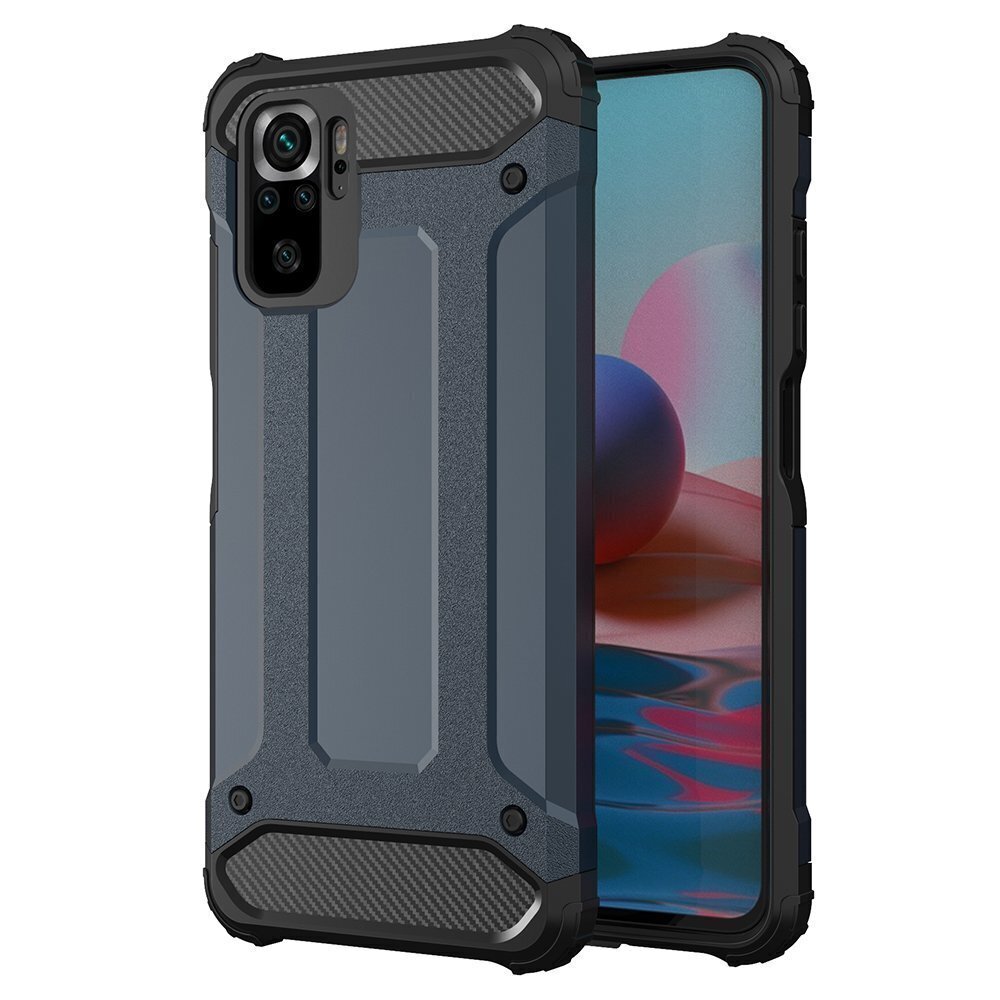 Hybrid Armor Case Tough Rugged Cover for Xiaomi Redmi Note 11T 5G / Redmi Note 11S 5G / Poco M4 Pro 5G blue (Light blue || Niebieski) hind ja info | Telefoni kaaned, ümbrised | kaup24.ee