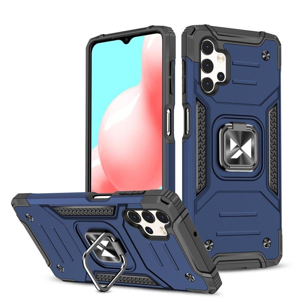 Wozinsky Ring Armor tough hybrid case cover + magnetic holder for Samsung Galaxy A33 5G blue (Light blue || Niebieski) hind ja info | Telefoni kaaned, ümbrised | kaup24.ee