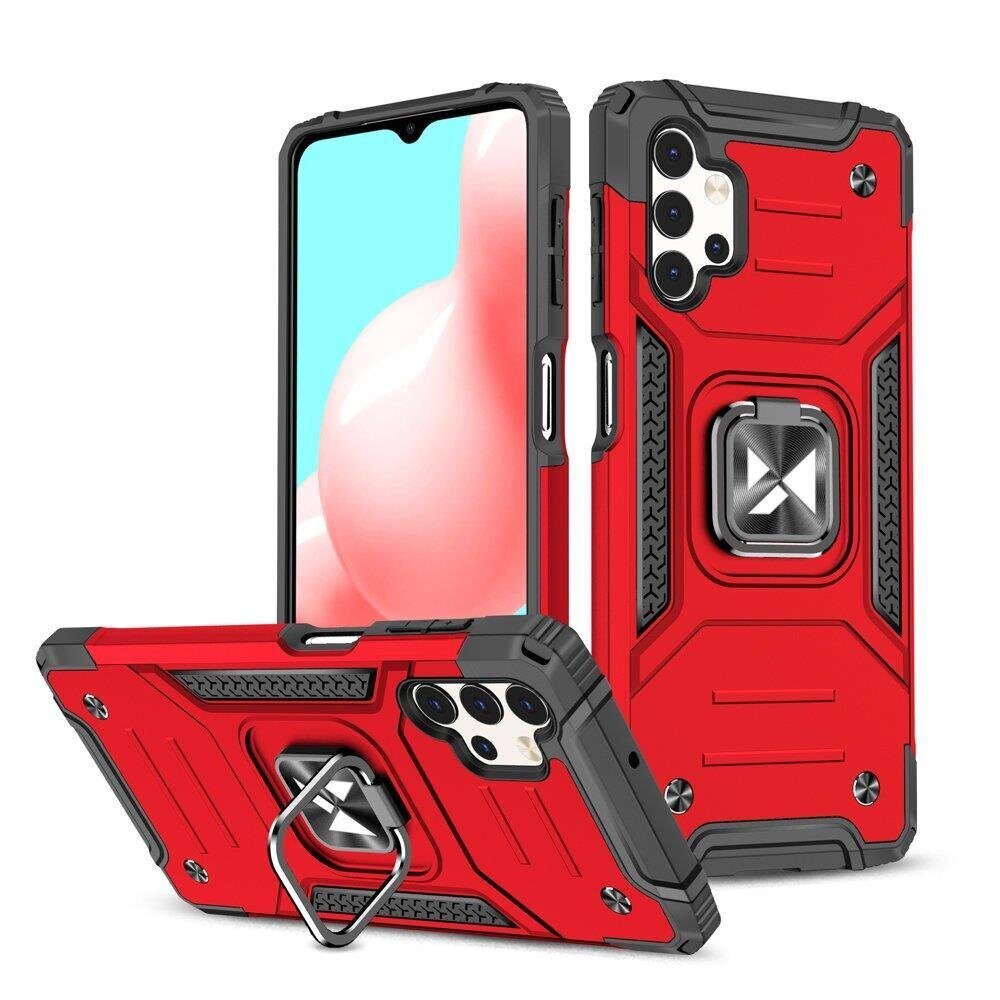 Wozinsky Ring Armor tough hybrid case cover + magnetic holder for Samsung Galaxy A73 red (Red) hind ja info | Telefoni kaaned, ümbrised | kaup24.ee