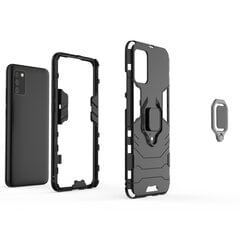 Ring Armor tough hybrid case cover + magnetic holder for Samsung Galaxy A03s (166.5) black цена и информация | Чехлы для телефонов | kaup24.ee