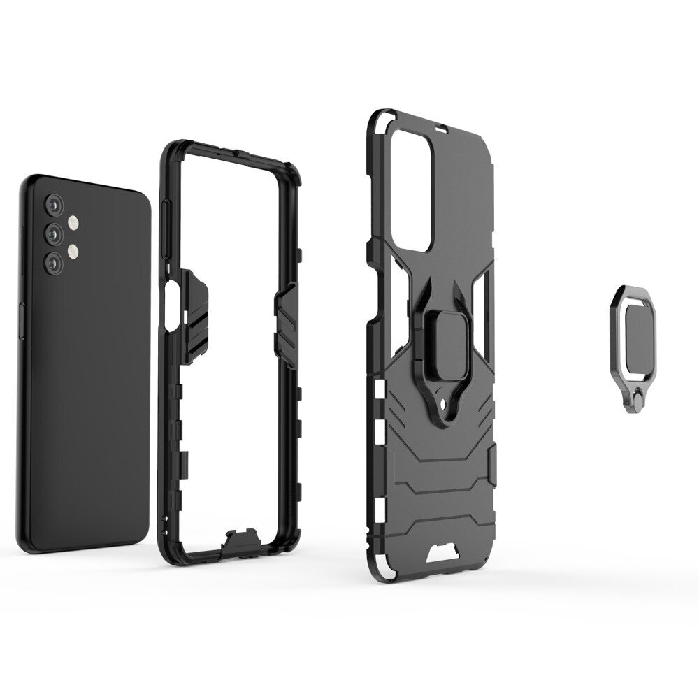 Ring Armor tough hybrid case cover + magnetic holder for Samsung Galaxy A33 5G black цена и информация | Telefoni kaaned, ümbrised | kaup24.ee