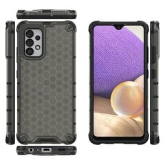 Honeycomb case armored cover with a gel frame for Samsung Galaxy A03s (166.5) black (Black) цена и информация | Чехлы для телефонов | kaup24.ee