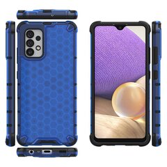 Honeycomb case armored cover with a gel frame for Samsung Galaxy A03s (166.5) blue (Light blue || Niebieski) цена и информация | Чехлы для телефонов | kaup24.ee