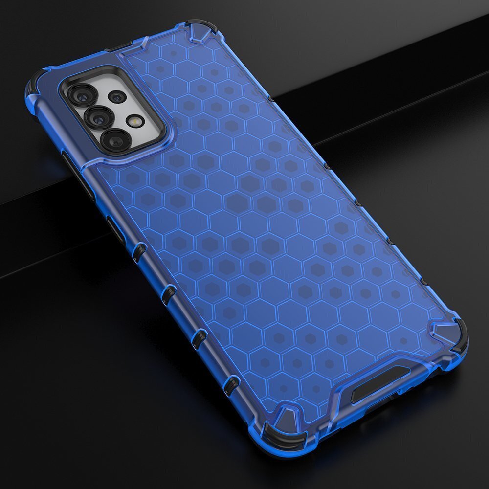 Honeycomb case armored cover with a gel frame for Samsung Galaxy A13 5G blue (Light blue || Niebieski) цена и информация | Telefoni kaaned, ümbrised | kaup24.ee