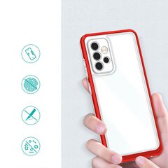 Clear 3in1 Case for Samsung Galaxy A33 5G Frame Gel Cover Red (Red) цена и информация | Чехлы для телефонов | kaup24.ee