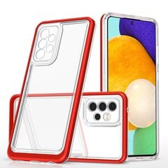 Clear 3in1 Case for Samsung Galaxy A33 5G Frame Gel Cover Red (Red) цена и информация | Чехлы для телефонов | kaup24.ee