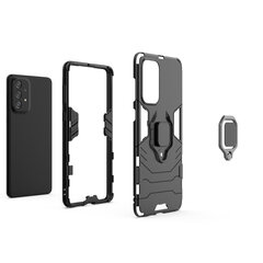 Ring Armor tough hybrid case cover + magnetic holder for Samsung Galaxy A73 black цена и информация | Чехлы для телефонов | kaup24.ee