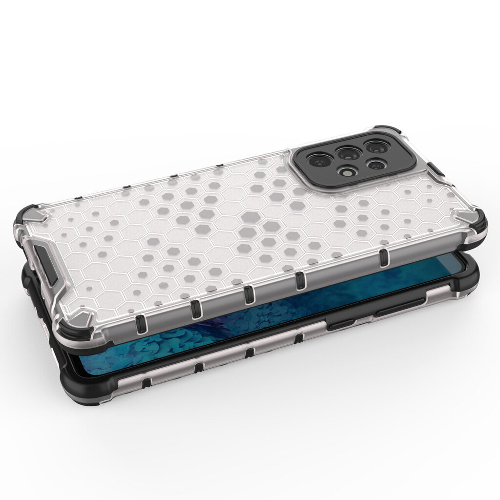 Honeycomb case armored cover with a gel frame for Samsung Galaxy A73 blue (Light blue || Niebieski) цена и информация | Telefoni kaaned, ümbrised | kaup24.ee