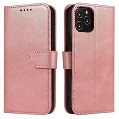 Magnet Case elegant case cover with a flap and stand function for Samsung Galaxy A03s (166.5) pink (Pink) hind ja info | Telefoni kaaned, ümbrised | kaup24.ee