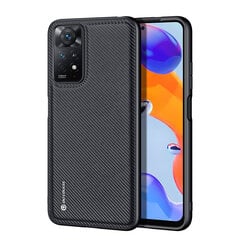 Dux Ducis Fino case cover nylon cover Xiaomi Redmi Note 11 Pro + 5G / 11 Pro 5G / 11 Pro black (Black) цена и информация | Чехлы для телефонов | kaup24.ee