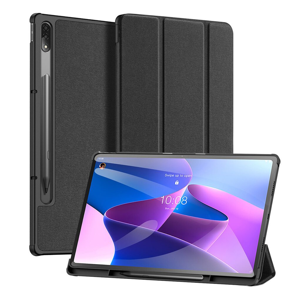 Dux Ducis Domo foldable cover tablet case with Smart Sleep function Lenovo Tab P12 Pro black (Black) цена и информация | Tahvelarvuti kaaned ja kotid | kaup24.ee