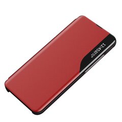 Eco Leather View Case an elegant case with a flap and stand function for Samsung Galaxy A73 red (Red) hind ja info | Telefoni kaaned, ümbrised | kaup24.ee