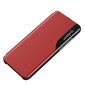 Eco Leather View Case an elegant case with a flap and stand function for Samsung Galaxy A73 red (Red) hind ja info | Telefoni kaaned, ümbrised | kaup24.ee
