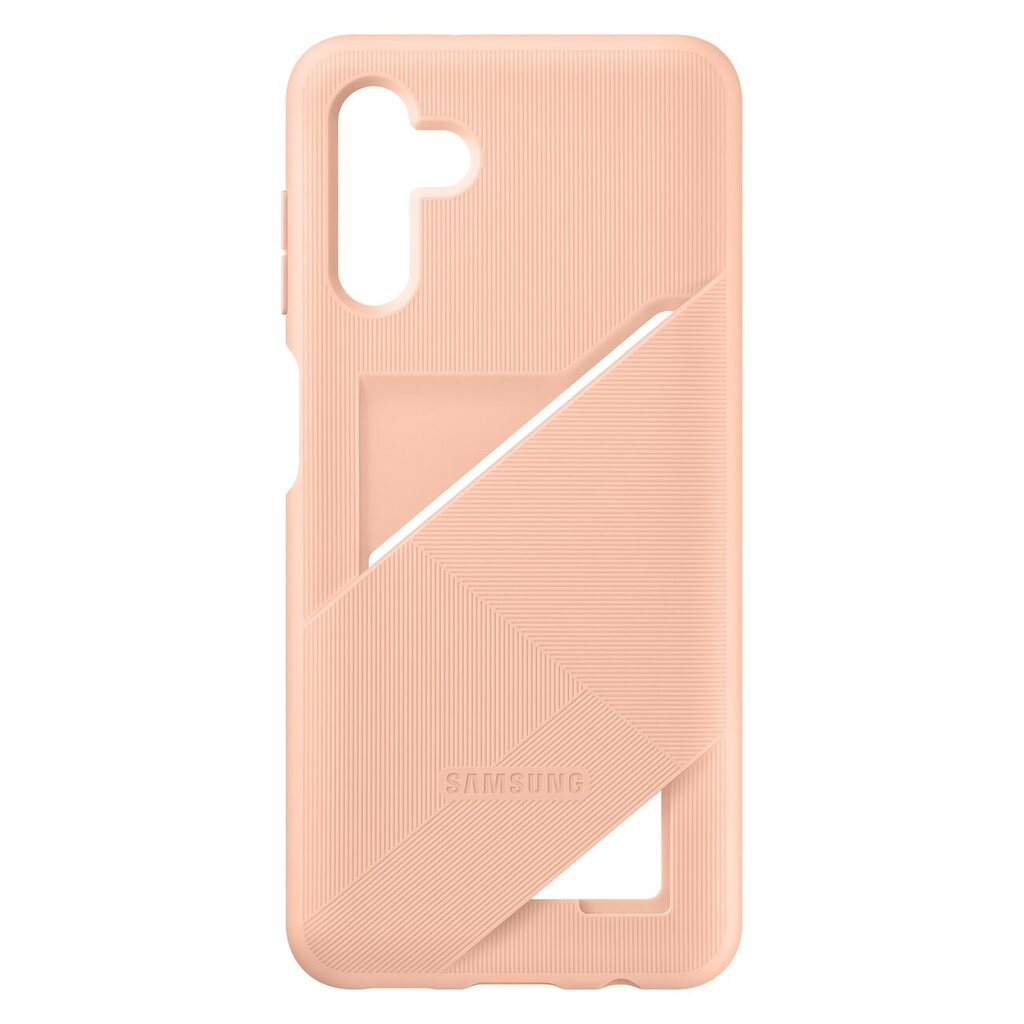 Samsung Card Slot Cover case for Samsung Galaxy A13 5G silicone cover card wallet peach (EF-OA136TPEGWW) (Brzoskwiniowy) hind ja info | Telefoni kaaned, ümbrised | kaup24.ee