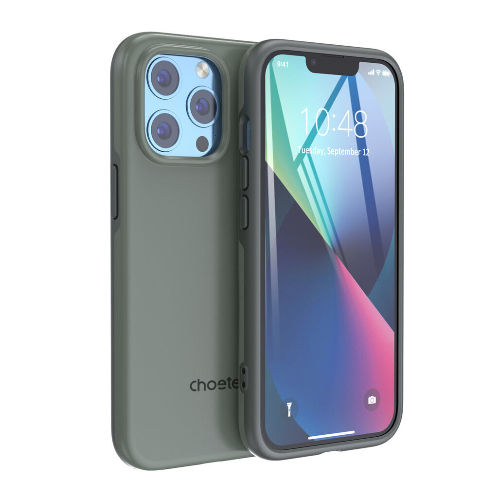 Choetech MFM Anti-drop case Made For MagSafe for iPhone 13 Pro black (PC0113-MFM-GN) (Green) цена и информация | Telefoni kaaned, ümbrised | kaup24.ee