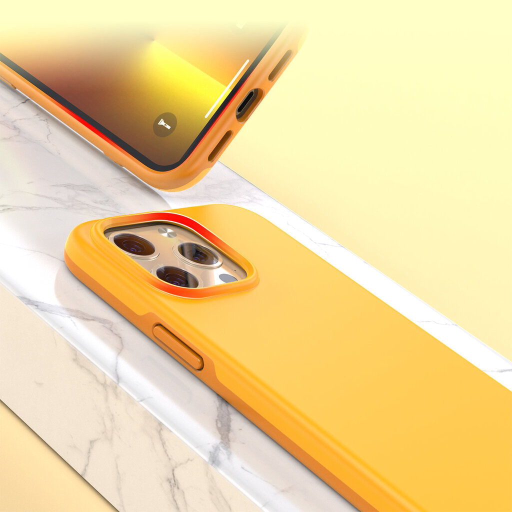 Choetech MFM Anti-drop case Made For MagSafe for iPhone 13 Pro orange (PC0113-MFM-YE) (Orange) hind ja info | Telefoni kaaned, ümbrised | kaup24.ee