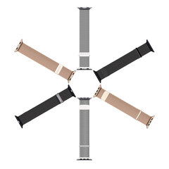 Dux Ducis Magnetic Strap Watch 7 Band 7/6/5/4/3/2 / SE (45/44 / 42mm) Magnetic Band Black (Milanese Version) (Black) hind ja info | Nutikellade ja nutivõrude tarvikud | kaup24.ee