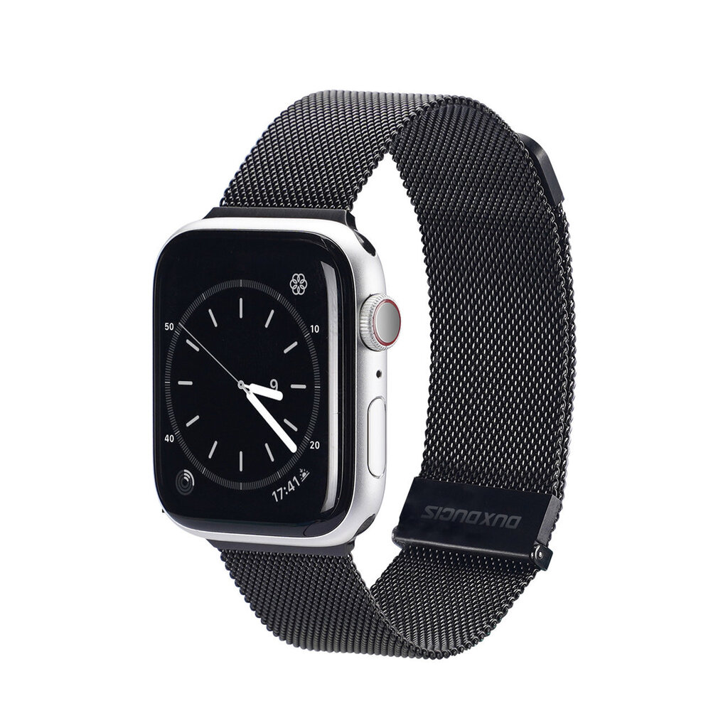 Dux Ducis Magnetic Strap Watch 7 Band 7/6/5/4/3/2 / SE (45/44 / 42mm) Magnetic Band Black (Milanese Version) (Black) цена и информация | Nutikellade ja nutivõrude tarvikud | kaup24.ee