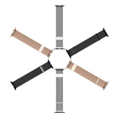 Dux Ducis Magnetic Strap Watch 7 Strap 7/6/5/4/3/2 / SE (38/40 / 41mm) Magnetic Band Black (Milanese Version) (Black) цена и информация | Аксессуары для смарт-часов и браслетов | kaup24.ee