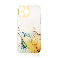 Marble Case for iPhone 13 Pro Max Gel Cover Orange Marble (Orange) hind ja info | Telefoni kaaned, ümbrised | kaup24.ee