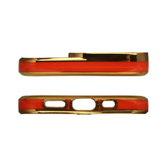 Fashion Case for iPhone 13 Pro Max Gold Frame Gel Cover Red (Red) hind ja info | Telefoni kaaned, ümbrised | kaup24.ee