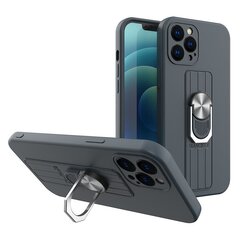 Ring Case Silicone Case with Finger Grip and Stand for Xiaomi Poco X4 Pro 5G Blue (Dark blue) цена и информация | Чехлы для телефонов | kaup24.ee