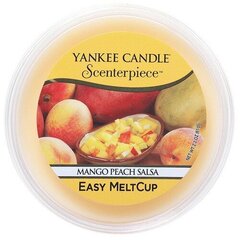 Yankee Candle Mango Peach Salsa Scenterpiece Easy MeltCup (Mango & Peach) - Fragrance Wax 61.0g цена и информация | Подсвечники, свечи | kaup24.ee