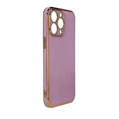 Lighting Color Case for iPhone 13 Pro purple gel cover with gold frame (Fioletowy) hind ja info | Telefoni kaaned, ümbrised | kaup24.ee